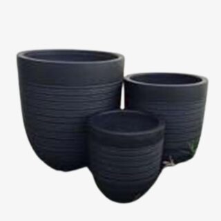 Fiber Poly Pot Black