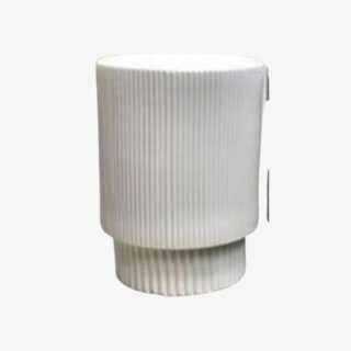white large fiber pot