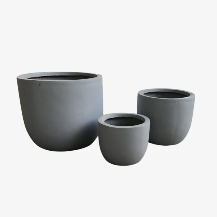 Fiber Poly Pot Round