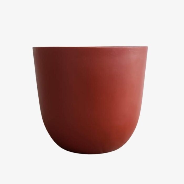 Red Fiber Poly Pot Round