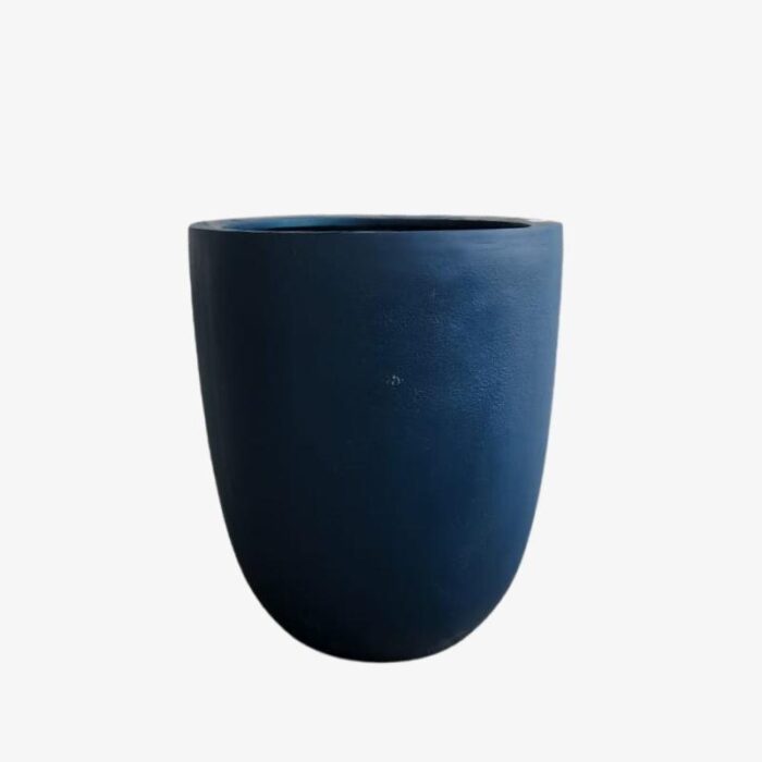 Tall Blue Fiber Pot