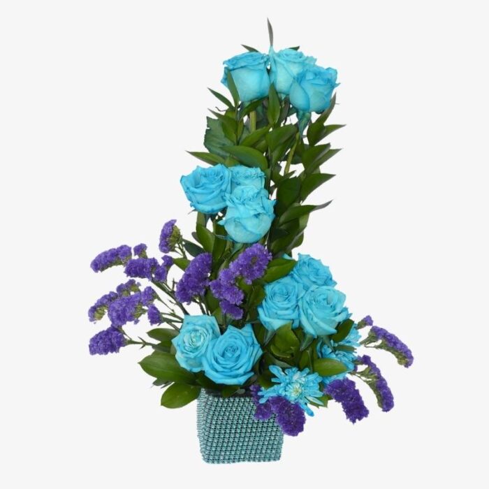 Aqua Roses Bouquet