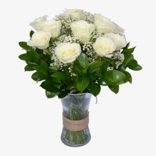 Lovely White Rose Bouquet
